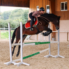 Tapis de selle orange Marrakech monté